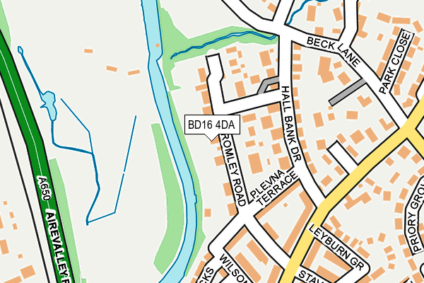 BD16 4DA map - OS OpenMap – Local (Ordnance Survey)