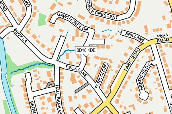 BD16 4DE map - OS OpenMap – Local (Ordnance Survey)