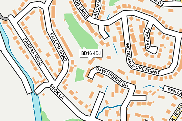 BD16 4DJ map - OS OpenMap – Local (Ordnance Survey)