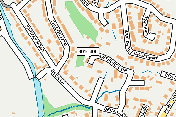 BD16 4DL map - OS OpenMap – Local (Ordnance Survey)