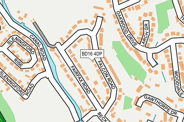 BD16 4DP map - OS OpenMap – Local (Ordnance Survey)