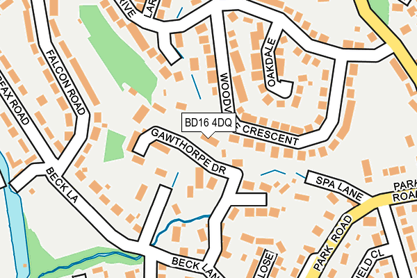 BD16 4DQ map - OS OpenMap – Local (Ordnance Survey)
