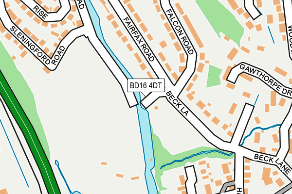 BD16 4DT map - OS OpenMap – Local (Ordnance Survey)