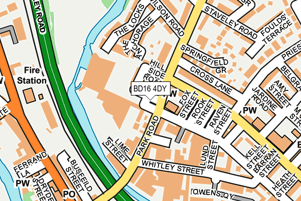 BD16 4DY map - OS OpenMap – Local (Ordnance Survey)