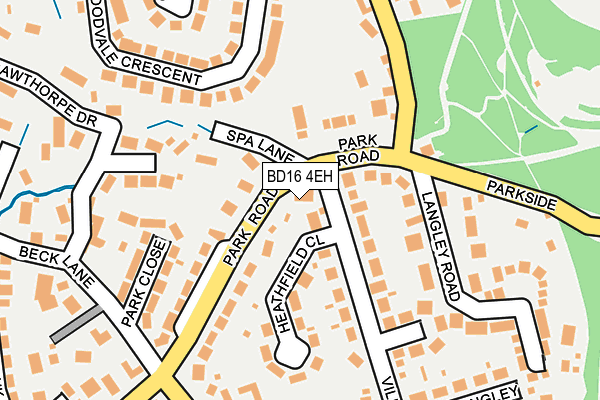 BD16 4EH map - OS OpenMap – Local (Ordnance Survey)