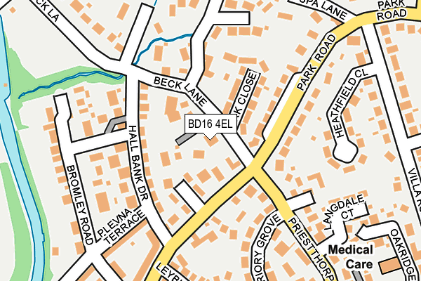 BD16 4EL map - OS OpenMap – Local (Ordnance Survey)