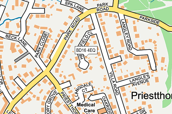 BD16 4EQ map - OS OpenMap – Local (Ordnance Survey)