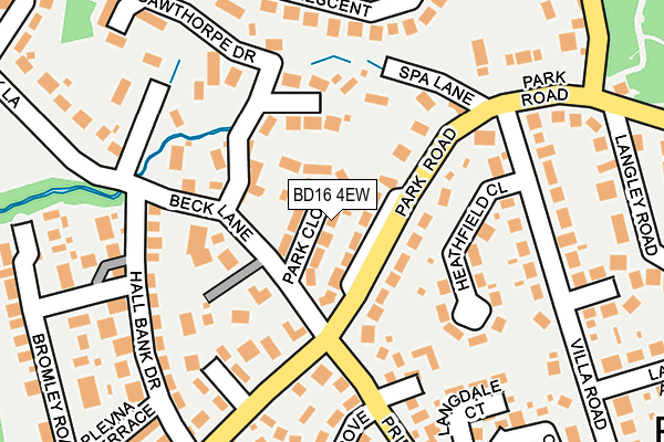BD16 4EW map - OS OpenMap – Local (Ordnance Survey)