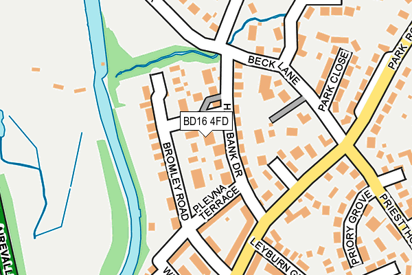 BD16 4FD map - OS OpenMap – Local (Ordnance Survey)