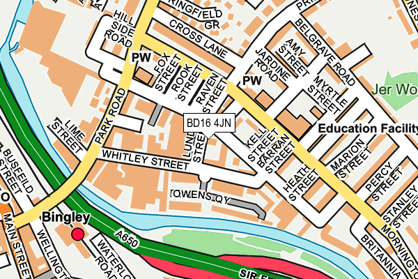 Map of ECKY THUMP LTD at local scale