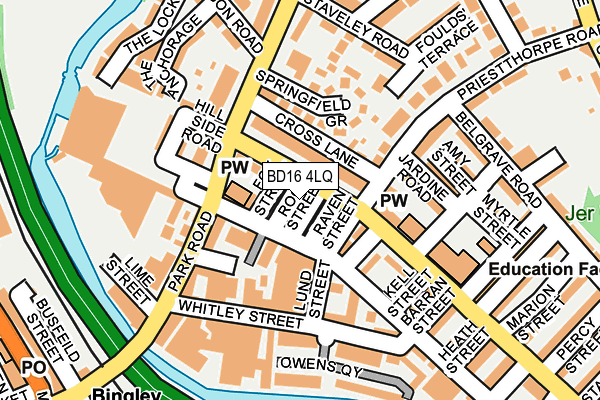 BD16 4LQ map - OS OpenMap – Local (Ordnance Survey)