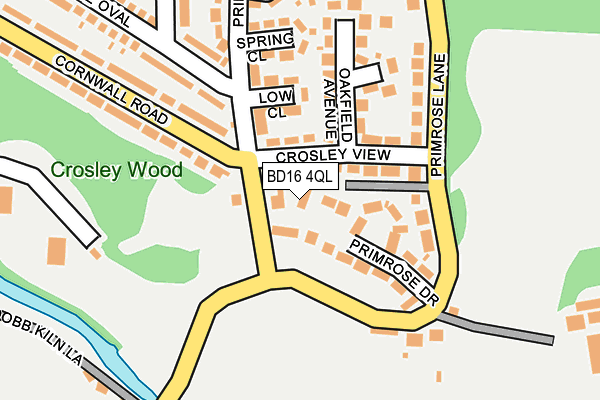 BD16 4QL map - OS OpenMap – Local (Ordnance Survey)