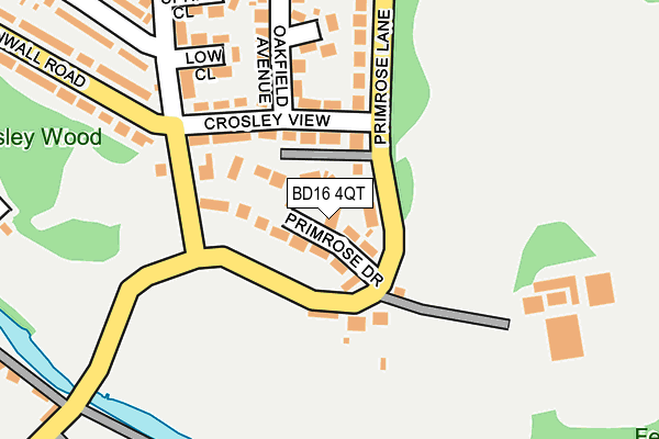 BD16 4QT map - OS OpenMap – Local (Ordnance Survey)