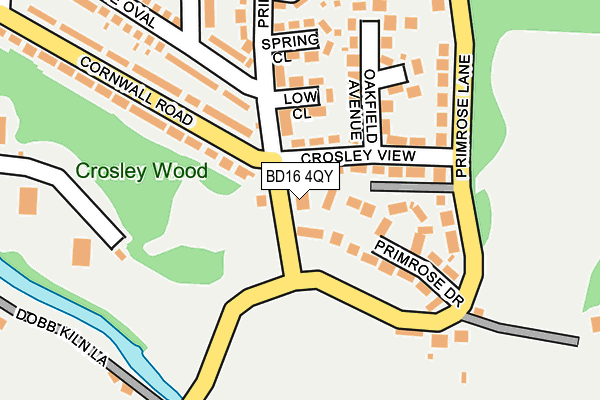 BD16 4QY map - OS OpenMap – Local (Ordnance Survey)