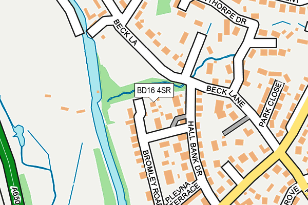 BD16 4SR map - OS OpenMap – Local (Ordnance Survey)