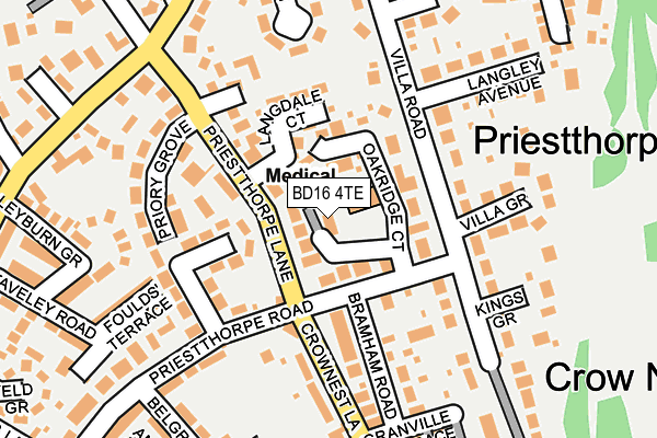 BD16 4TE map - OS OpenMap – Local (Ordnance Survey)