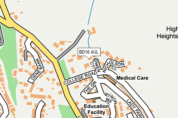 BD16 4UL map - OS OpenMap – Local (Ordnance Survey)