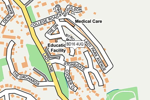 Map of COLLEGE MEWS 1994 LIMITED at local scale