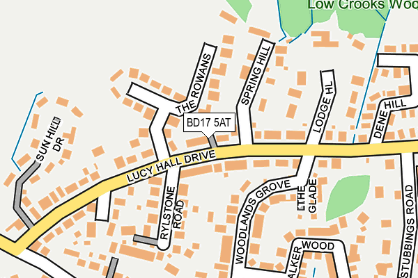 BD17 5AT map - OS OpenMap – Local (Ordnance Survey)