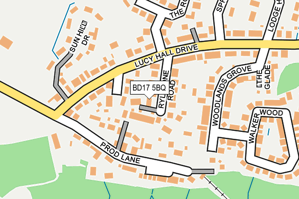 BD17 5BQ map - OS OpenMap – Local (Ordnance Survey)