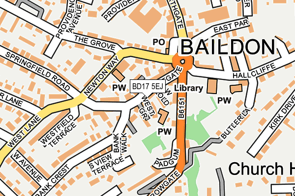 Map of WIDE MOUTH BARS SALTAIRE LTD at local scale