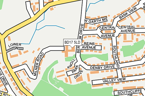 BD17 5LD map - OS OpenMap – Local (Ordnance Survey)