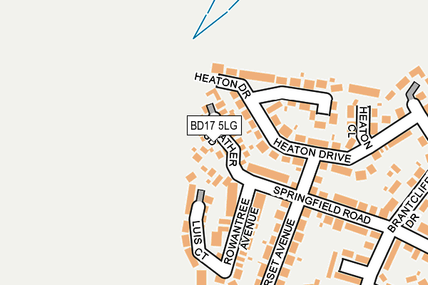 BD17 5LG map - OS OpenMap – Local (Ordnance Survey)