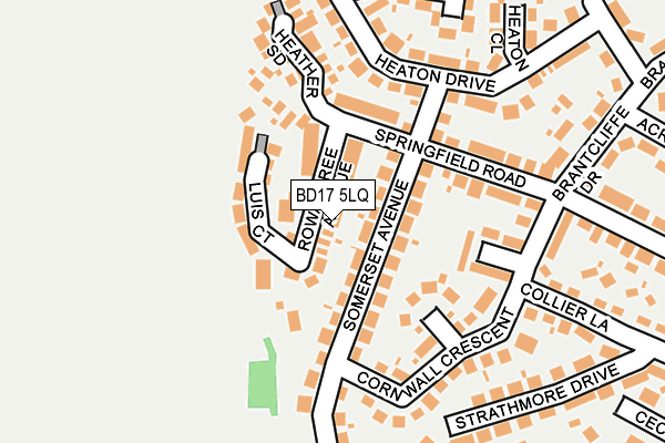 BD17 5LQ map - OS OpenMap – Local (Ordnance Survey)