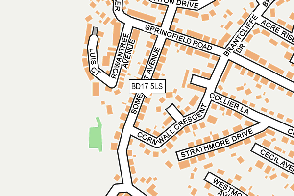 BD17 5LS map - OS OpenMap – Local (Ordnance Survey)
