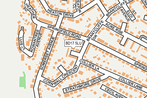 BD17 5LU map - OS OpenMap – Local (Ordnance Survey)