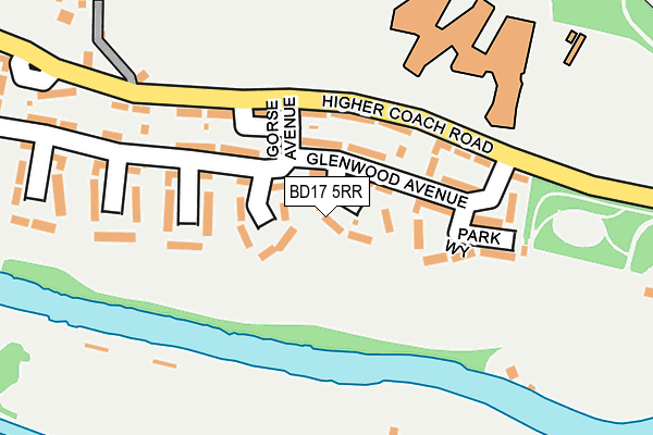 BD17 5RR map - OS OpenMap – Local (Ordnance Survey)