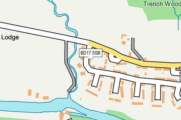 BD17 5SB map - OS OpenMap – Local (Ordnance Survey)