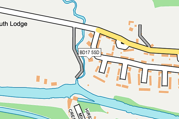BD17 5SD map - OS OpenMap – Local (Ordnance Survey)