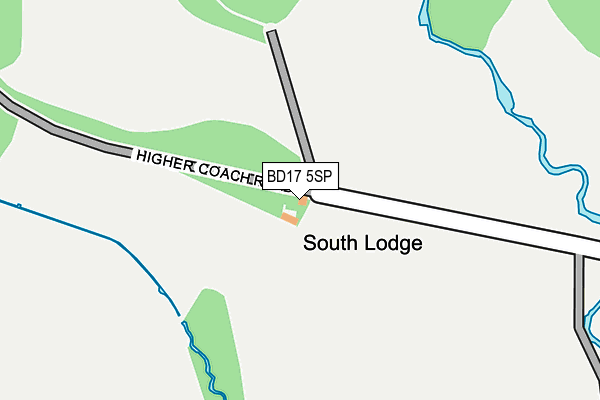 BD17 5SP map - OS OpenMap – Local (Ordnance Survey)
