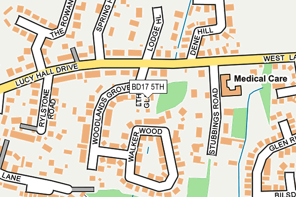 BD17 5TH map - OS OpenMap – Local (Ordnance Survey)