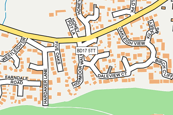BD17 5TT map - OS OpenMap – Local (Ordnance Survey)
