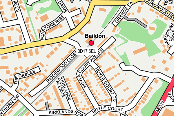 Map of LUTONS OF BAILDON LIMITED at local scale