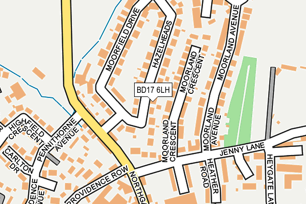 BD17 6LH map - OS OpenMap – Local (Ordnance Survey)