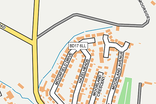 BD17 6LL map - OS OpenMap – Local (Ordnance Survey)