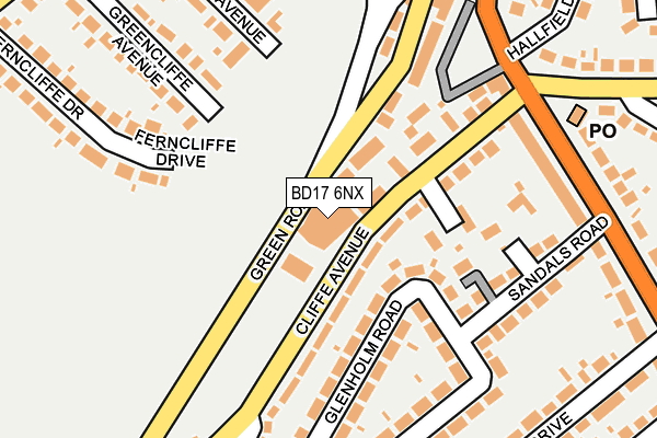Map of BAILDON SPICE LTD at local scale