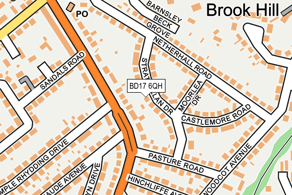 BD17 6QH map - OS OpenMap – Local (Ordnance Survey)