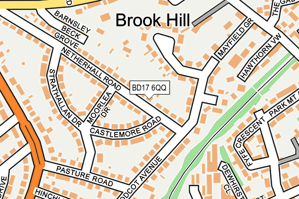 BD17 6QQ map - OS OpenMap – Local (Ordnance Survey)