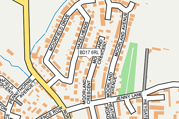 BD17 6RL map - OS OpenMap – Local (Ordnance Survey)