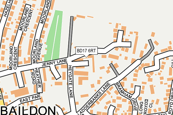 BD17 6RT map - OS OpenMap – Local (Ordnance Survey)