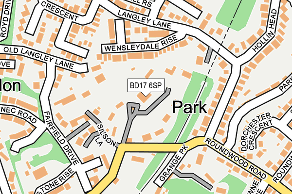 BD17 6SP map - OS OpenMap – Local (Ordnance Survey)