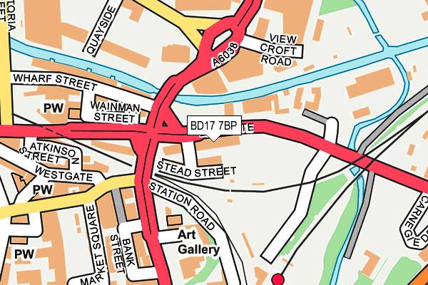 BD17 7BP map - OS OpenMap – Local (Ordnance Survey)