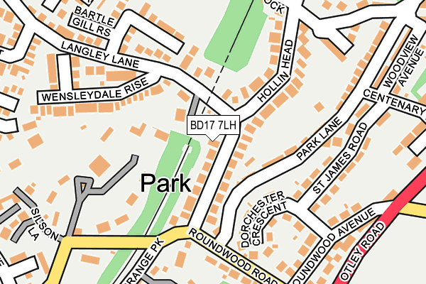 BD17 7LH map - OS OpenMap – Local (Ordnance Survey)