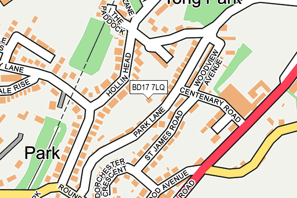 BD17 7LQ map - OS OpenMap – Local (Ordnance Survey)