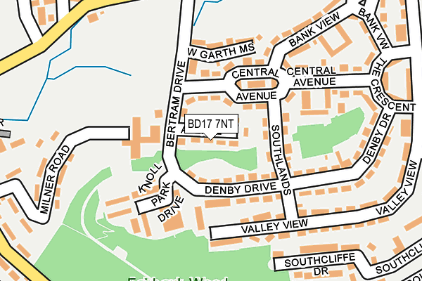 BD17 7NT map - OS OpenMap – Local (Ordnance Survey)