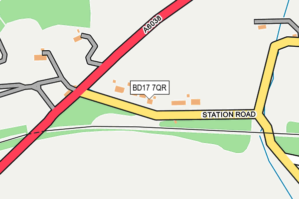 BD17 7QR map - OS OpenMap – Local (Ordnance Survey)